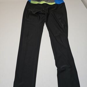 RBX Women's Black and Blue Leggings